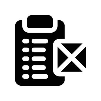 list icon. glyph icon for your website, mobile, presentation, and logo design. vector