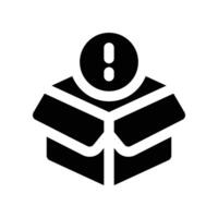 alert icon. glyph icon for your website, mobile, presentation, and logo design. vector