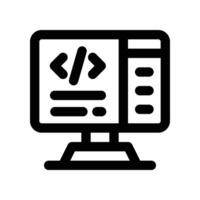 development icon. line icon for your website, mobile, presentation, and logo design. vector