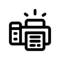 printer icon. line icon for your website, mobile, presentation, and logo design. vector