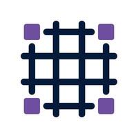 grid icon. dual tone icon for your website, mobile, presentation, and logo design. vector