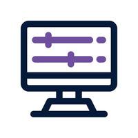 adjust icon. dual tone icon for your website, mobile, presentation, and logo design. vector