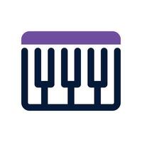 piano icon. dual tone icon for your website, mobile, presentation, and logo design. vector