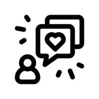 influencer icon. line icon for your website, mobile, presentation, and logo design. vector