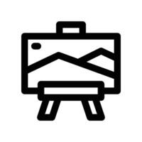 canvas icon. line icon for your website, mobile, presentation, and logo design. vector