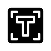 type icon. glyph icon for your website, mobile, presentation, and logo design. vector