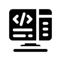 development icon. glyph icon for your website, mobile, presentation, and logo design. vector