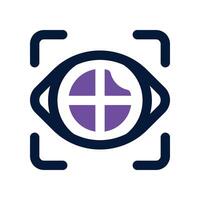 vision icon. dual tone icon for your website, mobile, presentation, and logo design. vector