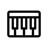 piano icon. line icon for your website, mobile, presentation, and logo design. vector