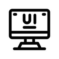 ui design icon. line icon for your website, mobile, presentation, and logo design. vector