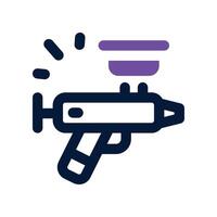 airbrush icon. dual tone icon for your website, mobile, presentation, and logo design. vector
