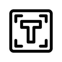 type icon. line icon for your website, mobile, presentation, and logo design. vector