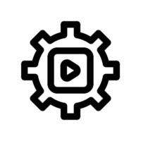 content management icon. line icon for your website, mobile, presentation, and logo design. vector