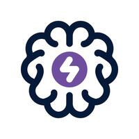 brainstorming icon. dual tone icon for your website, mobile, presentation, and logo design. vector