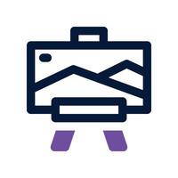 canvas icon. dual tone icon for your website, mobile, presentation, and logo design. vector