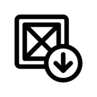 import icon. line icon for your website, mobile, presentation, and logo design. vector