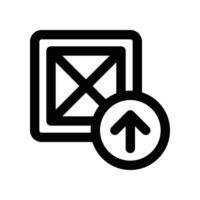 export icon. line icon for your website, mobile, presentation, and logo design. vector