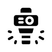 action camera icon. glyph icon for your website, mobile, presentation, and logo design. vector
