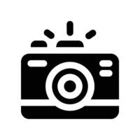 camera icon. glyph icon for your website, mobile, presentation, and logo design. vector