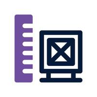 measure icon. dual tone icon for your website, mobile, presentation, and logo design. vector