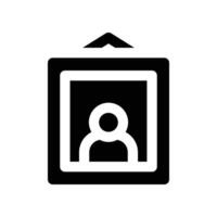portrait icon. glyph icon for your website, mobile, presentation, and logo design. vector