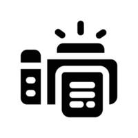 printer icon. glyph icon for your website, mobile, presentation, and logo design. vector
