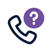 call icon. dual tone icon for your website, mobile, presentation, and logo design. vector