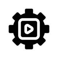 content management icon. glyph icon for your website, mobile, presentation, and logo design. vector