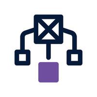 distribute icon. dual tone icon for your website, mobile, presentation, and logo design. vector