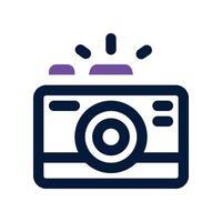 camera icon. dual tone icon for your website, mobile, presentation, and logo design. vector