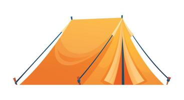 Camping tent illustration isolated on white background vector