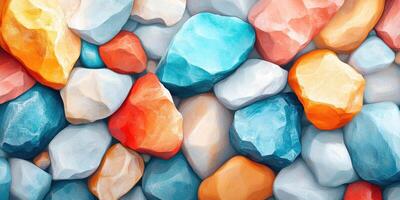 Colorful Stone Texture Background photo