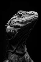 portrait studio photograph of basilisk photo