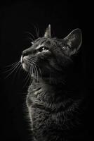 portrait studio photograph of cat photo