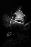 portrait studio photograph of clownfish photo