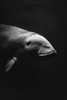 portrait studio photograph of dugong photo