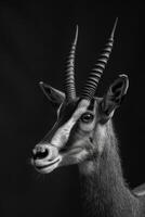 portrait studio photograph of forest antelope photo