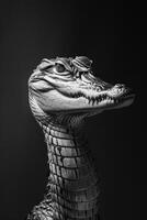 portrait studio photograph of gavial photo