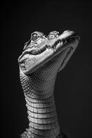 portrait studio photograph of gavial photo