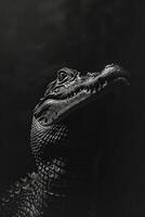 portrait studio photograph of gavial photo