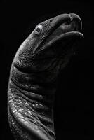 portrait studio photograph of gulper eel photo