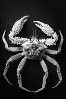 portrait studio photograph of king crab photo