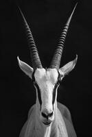 portrait studio photograph of oryx photo