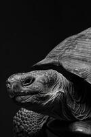 portrait studio photograph of tortoise photo
