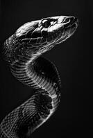 portrait studio photograph of venomous animals photo