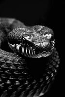 portrait studio photograph of water moccasin photo