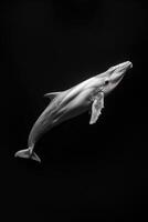 portrait studio photograph of whale photo