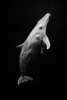 portrait studio photograph of whale photo