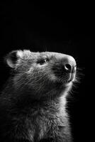portrait studio photograph of wombat photo