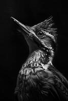 portrait studio photograph of woodpecker photo